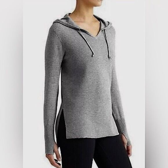 Athleta Aster Hooded Gray Sweater Women’s Size S - Picture 1 of 7